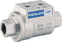 Axiálny ventil G3/8, VIP NC poniklovaná mosadz NBR SA 351.941