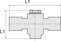 Banjo násuvný T závit G1/8, pre hadicu 8 173.018-8