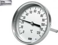 Bimetalový teplomer 0 .. + 250 ° C, 100 mm, L = 160 mm 5255