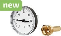 Bimetalový teplomer fi63mm 0-60°C, G1/2, l = 60mm 4351