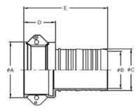 Camlock C konektor pre 50mm hadicu, ES 112.20-ES