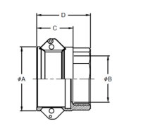Camlock D konektor, GW 6", ES 114.60-ES