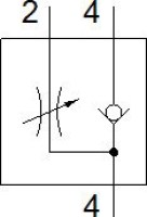 CPV14-BS-GRZ-V-1/8 Spätný ventil škrtiacej klapky FESTO-185891
