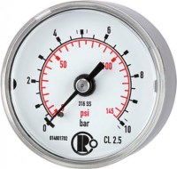 CrNi oceľový manometer G1/4A, 50mm, 0-40bar 4169