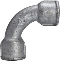 Dlhé koleno z pozinkovanej ocele, vnútorný/vnútorný závit, do + 300°C (pri 20 baroch)