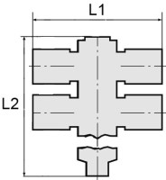 Dvojitá banjo vsuvka G1/8 s, pre hadicu 8, TS 176.018-8