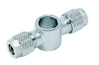 Dvojité telo pre banjo šróbenie, tlak 15 bar, séria 1000, poniklovaná mosadz