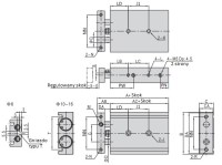 Dvojitý tyčový valec D16x50 s posuvným vedením HPSK016.0050BS
