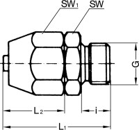 G1 / 8 hadicové spojky z PVC; pod hadicu 6,2/4 11,0413/0
