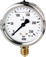 Glycerínový manometer G1/4R, 63 mm, 0-400 bar 715-C