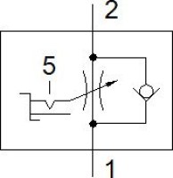 GRLSA-1/8-QS-6 FESTO-540661 spätný ventil škrtiacej klapky