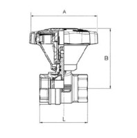 Guľový kohút na pitnú vodu G1 1/4 ww s manuálnou prevodovkou 335.07