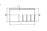 Háčik na hadicu s privarovacími koncami, 1/8", SS316 3040S 1/8 ES