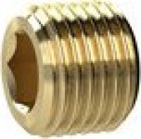 Imbusová zátka bez objímky, M8x0,75, Mosadz MS290OBM8