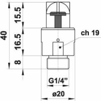 Indikátor tlaku s krytom G1/4z 10.060.4