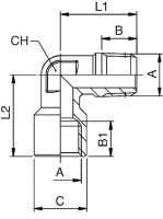 Koleno závitové WZ G3 / 8 62520 3/8