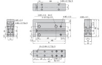 Kompaktný valec D10x50 s vedením CSC010.0050