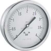 Kyseline odolný manometer G1/2TE, 150mm, 0-400bar M150A.SN400G12