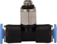 M5 otočné T zásuvné T pre 6 hadíc PB-56