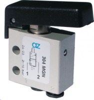 Mechanický ventil 3/2 NC s pripojením M5, čierna páka MG 305 B