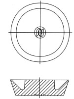 Membrána s rýchlym výfukovým ventilom G3/4w, Polyuretán 6052PU 3/4