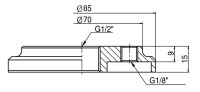 Montáž vnútornej prísavky G1/2" na prísavky VB110 a VF 110 12F 110