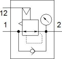 MS12-LR-G-PO Regulátor tlaku FESTO-541680