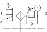 MSB6-1/2: C3J2-WP FESTO-542274 Kombinácia jednotky úpravy vzduchu