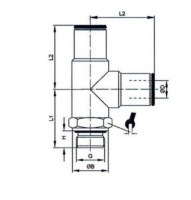 Násuvná T G3/8 pre hadicu 12, MN, FKM 862.038-12