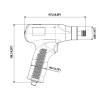 Nízkonapäťový pištoľový skrutkovač, napájací zdroj, horný SLC030-T1200-C4Q