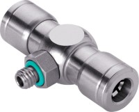 Otočný T-kus, nerezová oceľ FPM, M5 pre hadicu 6 (6/4) 989-5004