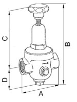 Redukcia bez odľahčenia tlaku DRV 200, G1 1/4w, 1,5-8bar 200,06