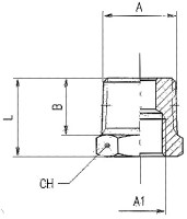 Redukcia R1/2z-R1/4w, 316L 62080 1/2-1/4