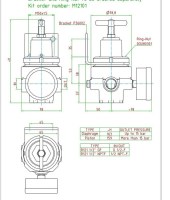 Reduktor tlaku G1 / 2w max 50bar 5-50 bar T R121 5-50 T