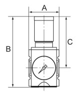 Reduktor tlaku G3/8 0,1-1 bar radu Futura FU 7101