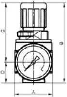 Reduktor tlaku v sérii. multifix-min, G1/4w, 0,5-10bar RB 06-10