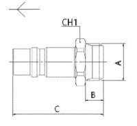Rýchlospojka DN 12 mm GZ 1/2; UNI ISO 6150 B-17 811 1/2