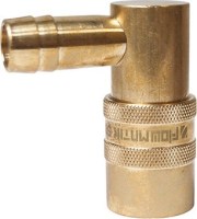 Rýchlospojka pre vstrekovacie formy DN9 DME, uhlová 90 stupňov, pre hadicu 13 mm, s ventilom S09DZ WO13-90