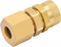 Skrutkovací adaptér pre rúrku 6 pre hadicu 8 - mosadz; FPM VT2547-0606