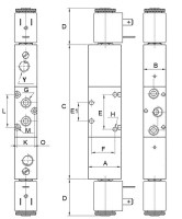 Solenoid 5/3 CO, externý pilot G1/4, centrovaný pružinou, 5223P EE AS