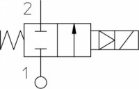 Solenoidový ventil 2/2 NC, G2, NBR, 0,2-10 bar, 24V DC 21W7KB500-08024D