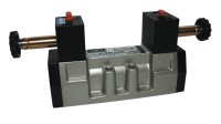 Solenoidový ventil, posúvačkový ventil ISO SVE 5/3 CO centrálne otvorený (odvzdušnený)