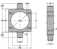 Strmeňové pohony s nastaviteľnými čapmi D250 XCIREG / 250