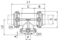 T-konektor Fi-80 G2W Infinity systém 90236 80-2