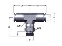 T-konektor R1/2 z, pre hadicu 14, ES 8755.012-14 ES