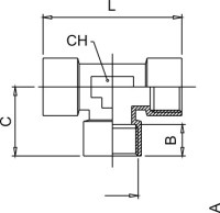 T-kus so závitom T WWW G1/2w, MN 4000 1/2