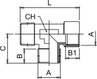 T-kus so závitom WZZ závit 3/4 4030 3/4