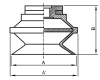 Tryska VB20N 1,5 vlnovec NBR, fi 22 mm VB20-N