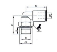 Uhlová otočná vsuvka M5z, pre 6 hadíc, MN, FKM 854.005-6