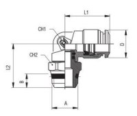 Uhlová vsuvka 5/32 (4) '' hadica s GZ 1/4 89111 5 / 32-1 / 4